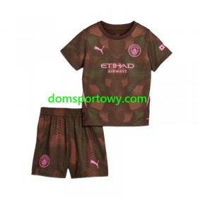 Koszulka Manchester City Bramkarska Dziecięcy Domowe Koszulki Piłkarskie 2024-2025 Krótki Rękaw